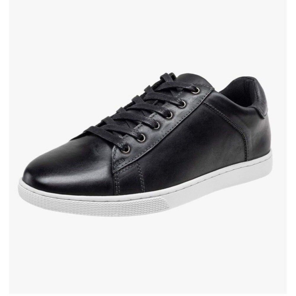 Jousen Men's Casual Shoes Leather Dress Sneakers Business Casual Black Size 13